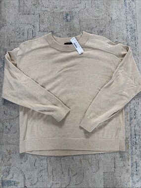 J. Crew Women’s Crewneck Sweater in Light Beige